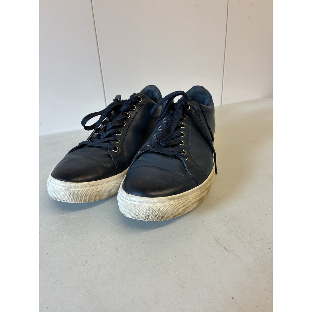 Thursday Everyday Leather Sneakers Casual Lace Up Blue Shoes‎ Size 7.5